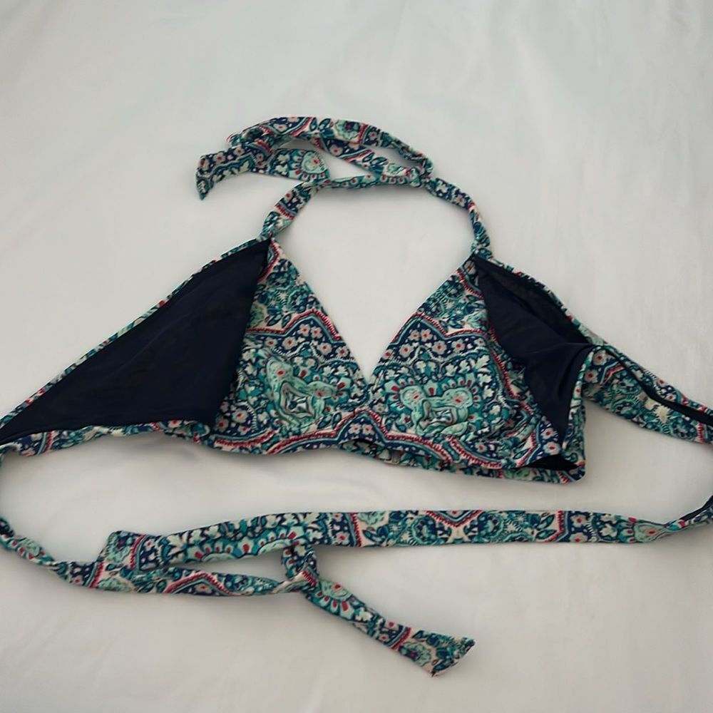 Athleta Monaco Bra Cup Wrap Wired Bikini Swim Top 34 B/C Beach Swim Paddle - Picture 5 of 8